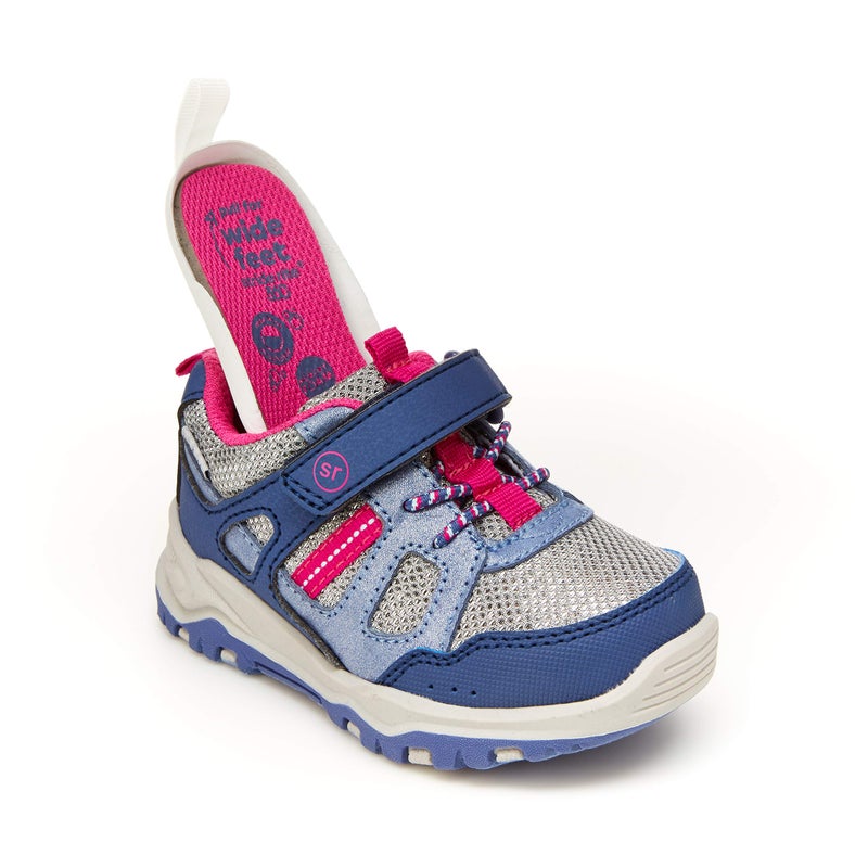 Stride Rite 360 Girls Artin 2.0 Athletic Sneaker, Blue/Pink, 11 Little Kid - Image 2